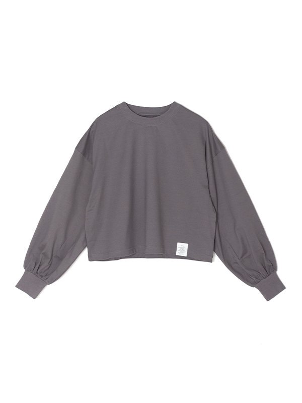 【HYKE】 Cropped LONG-SLV TEE / BIG FIT (6.5OZ)