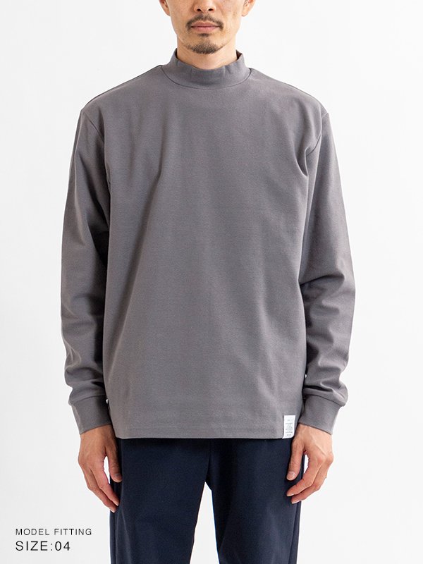 MOCKNECK LONG-SLV TEE-モックネックロングスリーブTシャツ-HYKE（ハイク）通販| st company