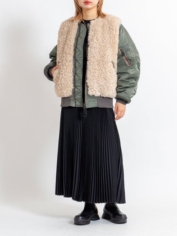 FAUX SHEARLING TYPE MA-1-フォーシャーリングタイプMA-1-HYKE（ハイク）通販| st company