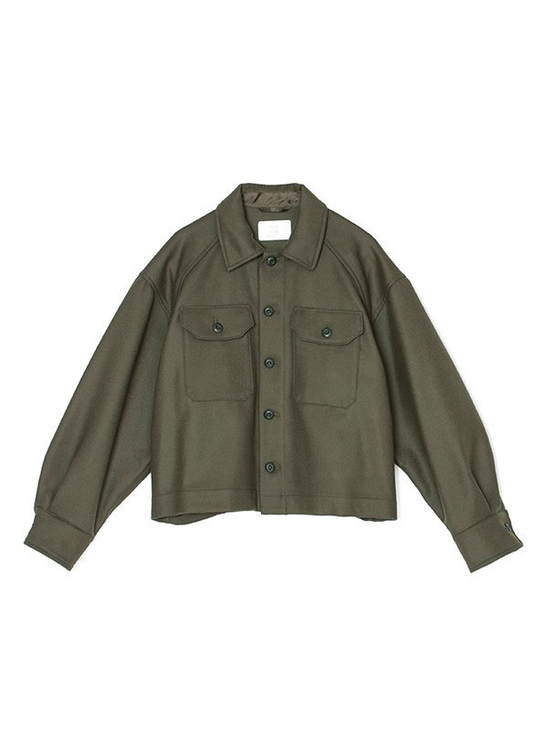 WOOL SHIRT JACKET-ウールシャツジャケット-HYKE（ハイク）通販| st company