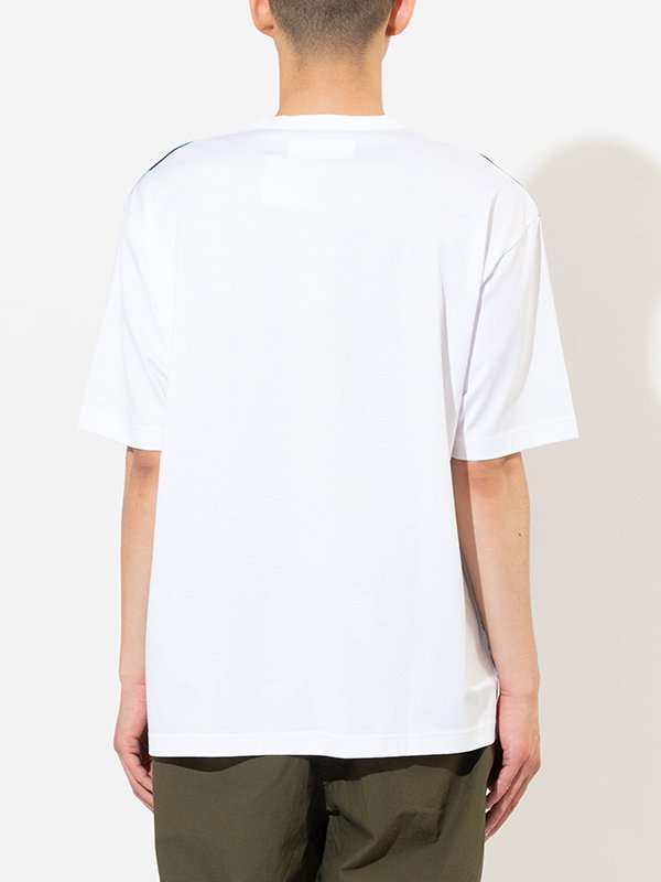 Cotton jersey printed short sleeve T-shirt-コットンジャージー