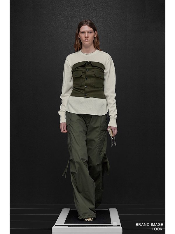 WOOL STRAPLESS TOP-ウールストラップレストップ-HYKE（ハイク