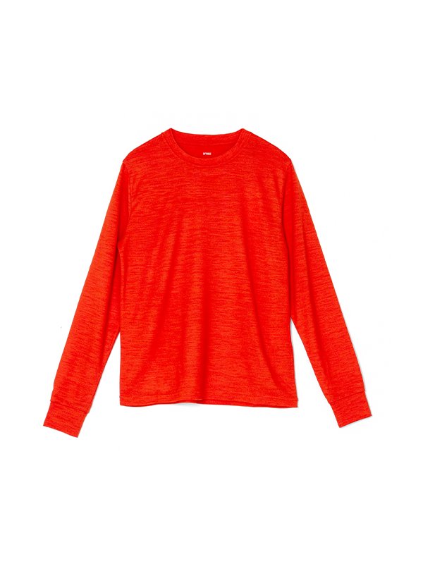WOOL LONG SLEEVE TEE-ウールロングスリーブT-HYKE（ハイク