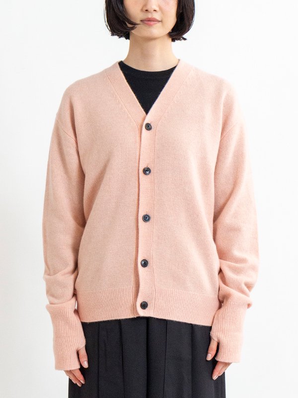 LAMBSWOOL CARDIGAN-ラムズウールカーディガン-HYKE（ハイク）通販| st company