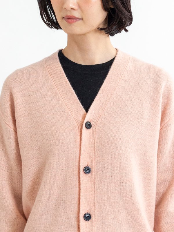 LAMBSWOOL CARDIGAN-ラムズウールカーディガン-HYKE（ハイク）通販| st company