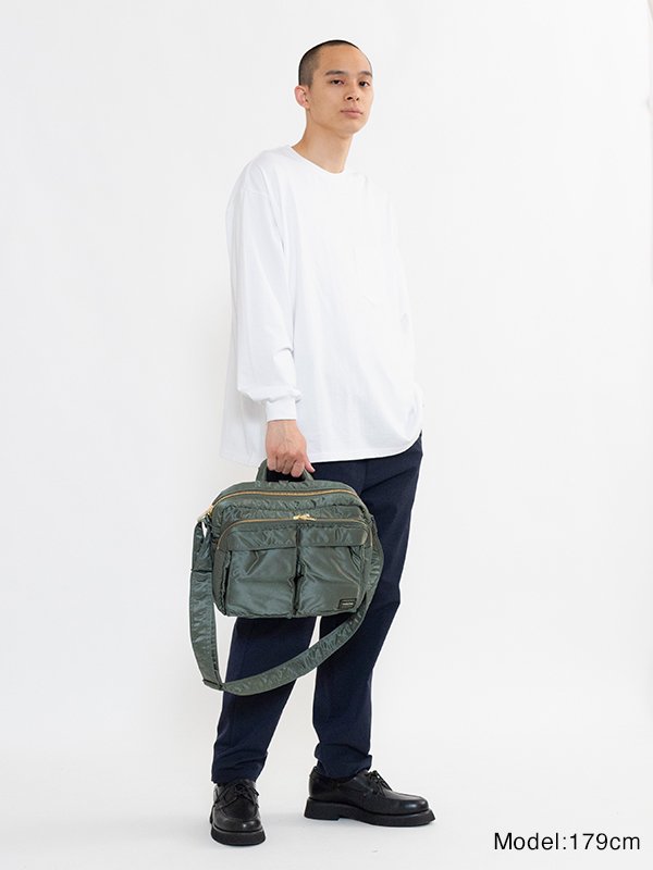 TANKER SLING BAG W zip(XL)-タンカースリングバッグダブル
