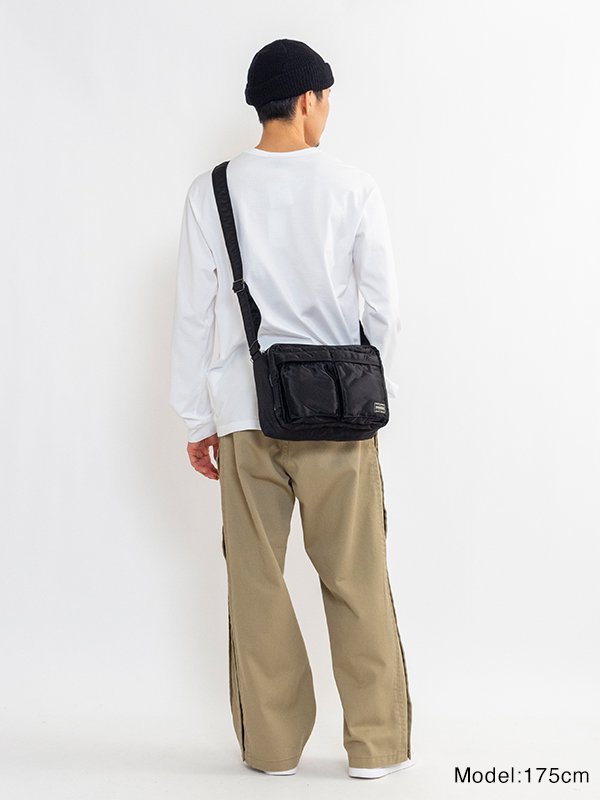 TANKER SLING BAG W zip(L)-タンカースリングバッグダブルジップ