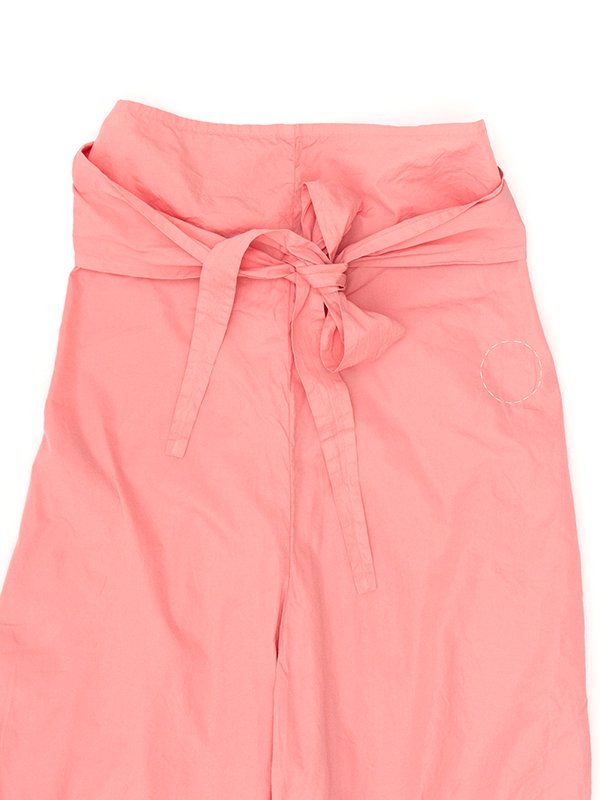 suvin cotton broadcloth wrapped pants-スビンコットンブロード