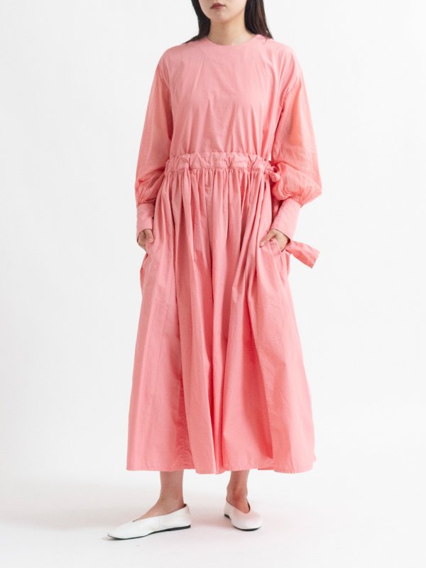 suvin cotton broadcloth farmer dress-スビンコットンブロードクロス