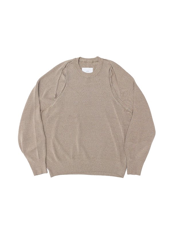 GLITTER KNIT LAYERED RAGLAN-グリッターニットレイヤードラグラン-ssstein（シュタイン）通販| stcompany