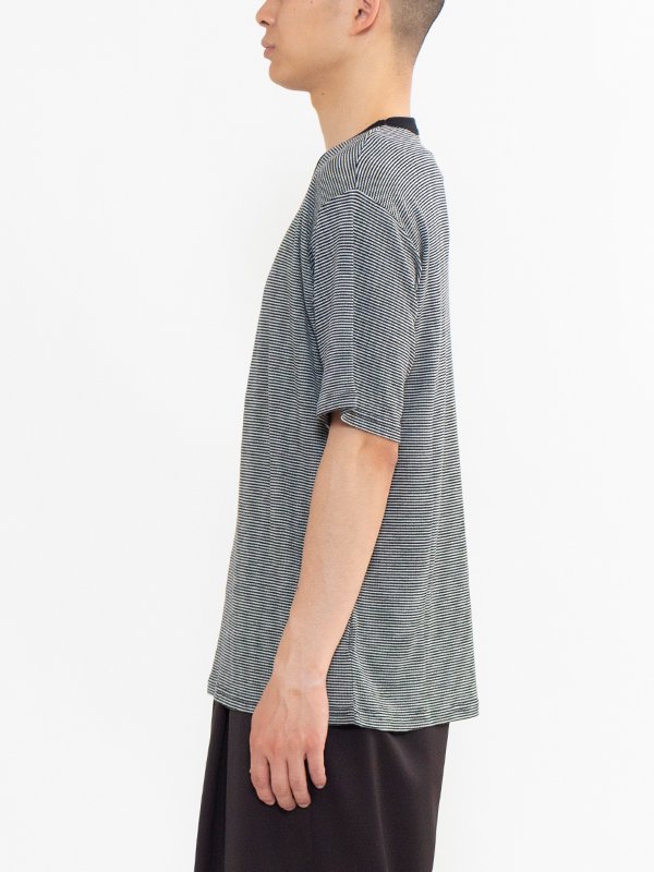 STRIPED WOOL OVERSIZED SS TEE-ストライプウールオーバーサイズショートスリーブTシャツ-ssstein（シュタイン）通販|  stcompany