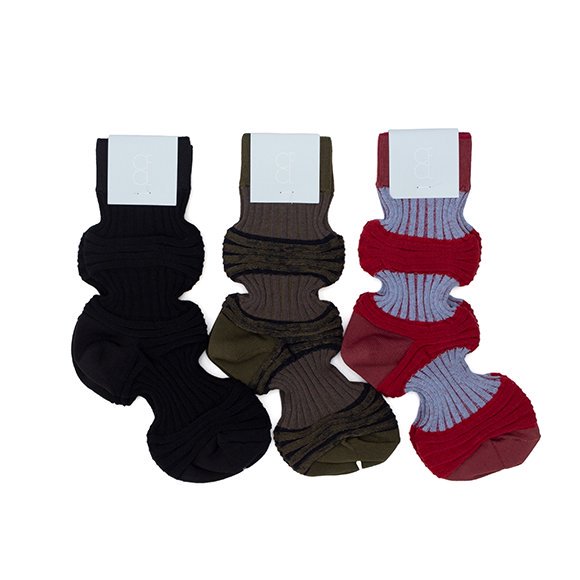 GARTER RIB SOCKS-ガーターリブソックス-CFCL（シーエフシーエル）通販| stcompany