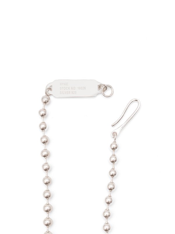 BALL CHAIN NECKLACE MEDIUM(SILVER)-ボールチェーンネックレス-HYKE（ハイク）通販| st company