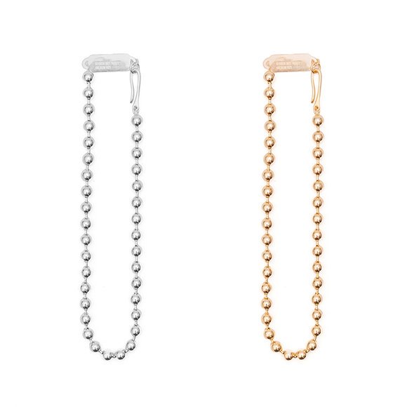 BALL CHAIN NECKLACE LARGE-ボールチェーンネックレス-HYKE（ハイク）通販| st company