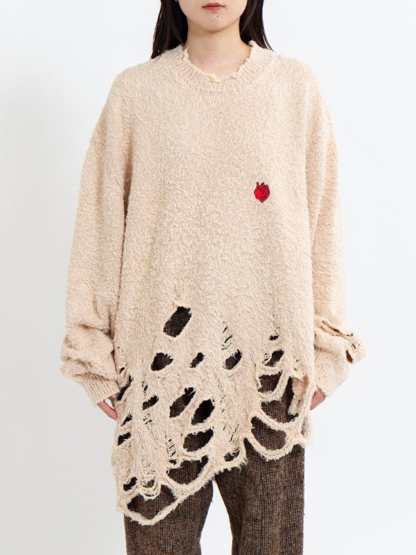 ZOMBIE SILHOUETTE KNIT PULLOVER-ゾンビシルエットニットプルオーバー-doublet（ダブレット）通販| st  company