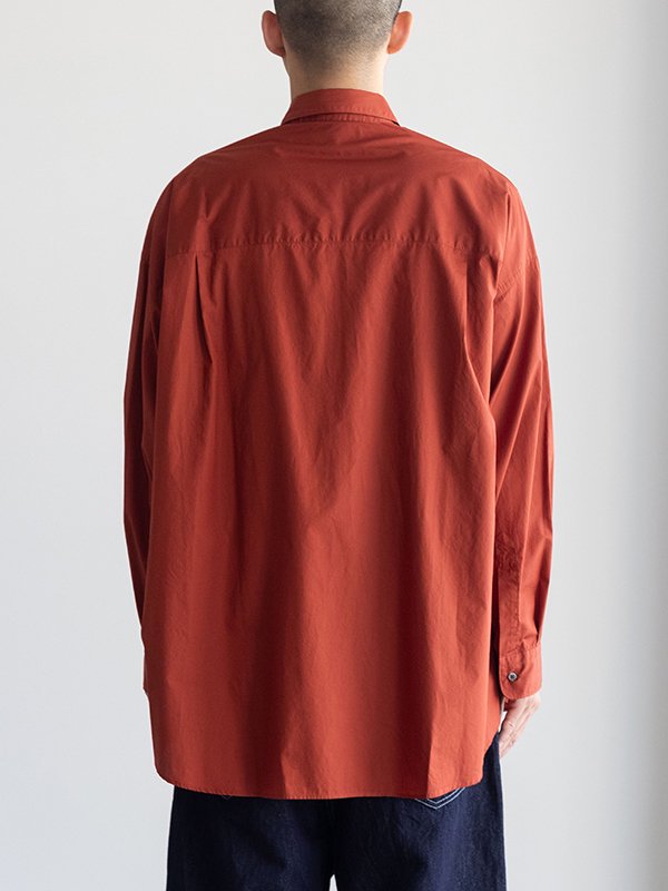 Broad l/s oversized regular collar shirt-ブロードロングスリーブオーバーサイズレギュラーカラーシャツ- Graphpaper（グラフペーパー）通販| stcompany