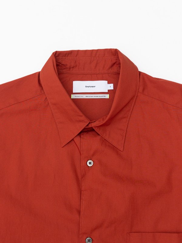 Graphpaper (グラフペーパー) Broad L/S Oversized Regular Collar Shirt Stripe / ブロード ロングスリーブオーバーサイズドレギュラーカラーシャツ