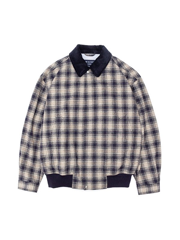 Cotton flannel check 3layer blouson-コットンフランネルチェック3レイヤーブルゾン-COMME des GARCONS  HOMME(コムデギャルソンオム)通販| st company