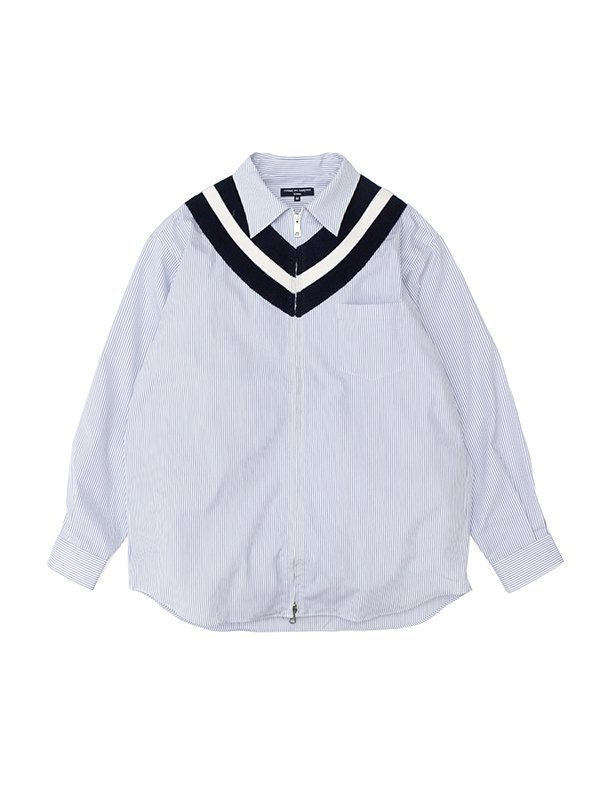 Cotton striped shirt blouson-コットンストライプシャツブルゾン-COMME des GARCONS HOMME( コムデギャルソンオム)通販| st company