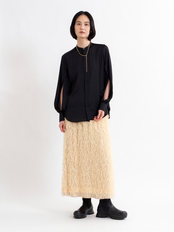 HAMMER SATIN BLOUSE-ハマーサテンブラウス-HYKE（ハイク）通販