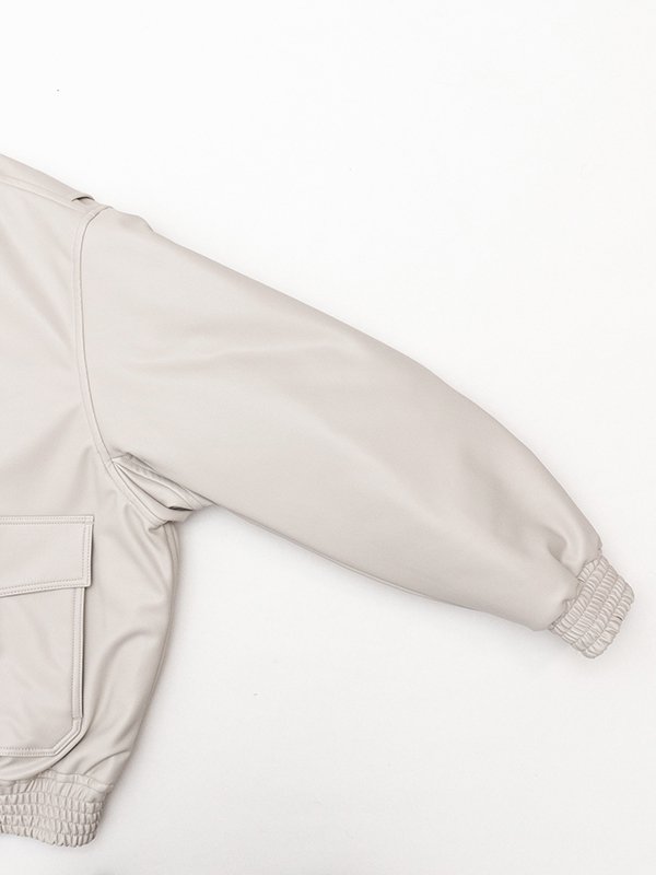 FAUX-LEATHER JACKET-ファウレザージャケット-HYKE（ハイク
