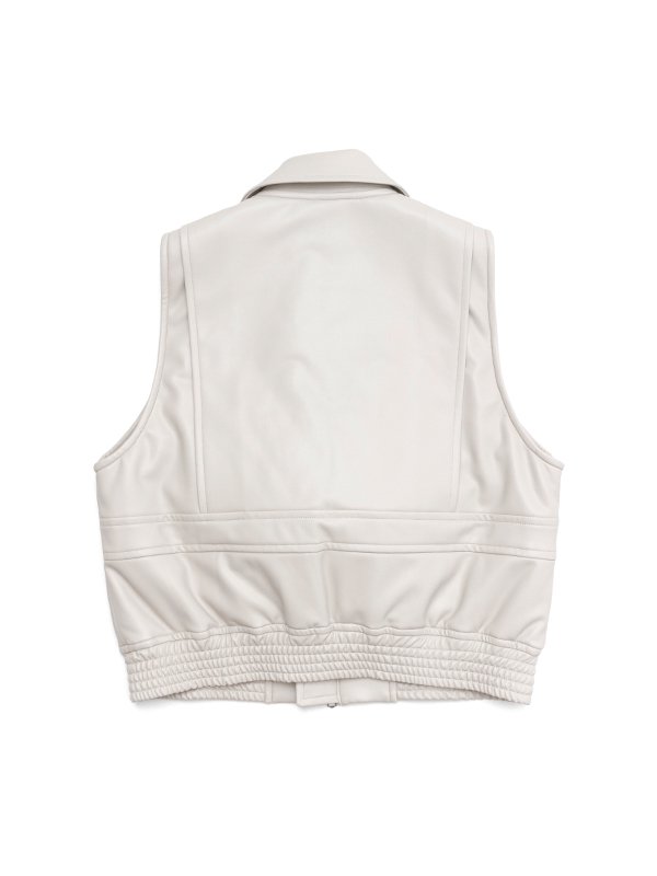 HYKE - HYKE / ハイク | 2024AW | FAUX LEATHER VEST レザー