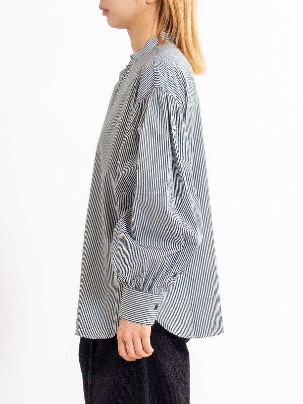 STRIPE BALLOON SLEEVE BLOUSE-ストライプバルーンスリーブブラウス-HYKE（ハイク）通販| st company