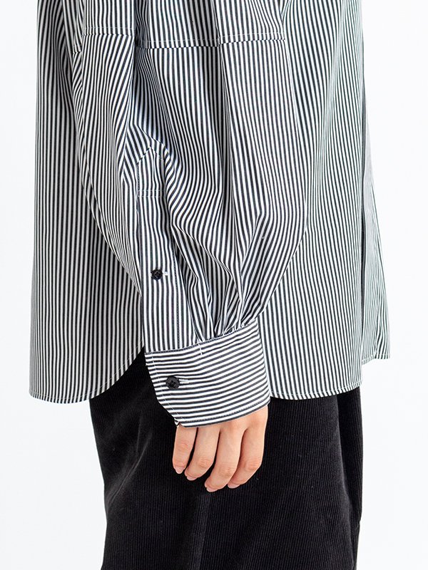 STRIPE BALLOON SLEEVE BLOUSE-ストライプバルーンスリーブブラウス-HYKE（ハイク）通販| st company