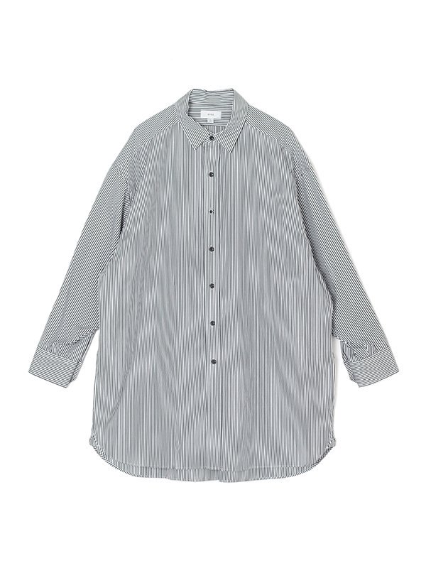 STRIPE BIG SHIRT-ストライプビッグシャツ-HYKE（ハイク）通販| st company