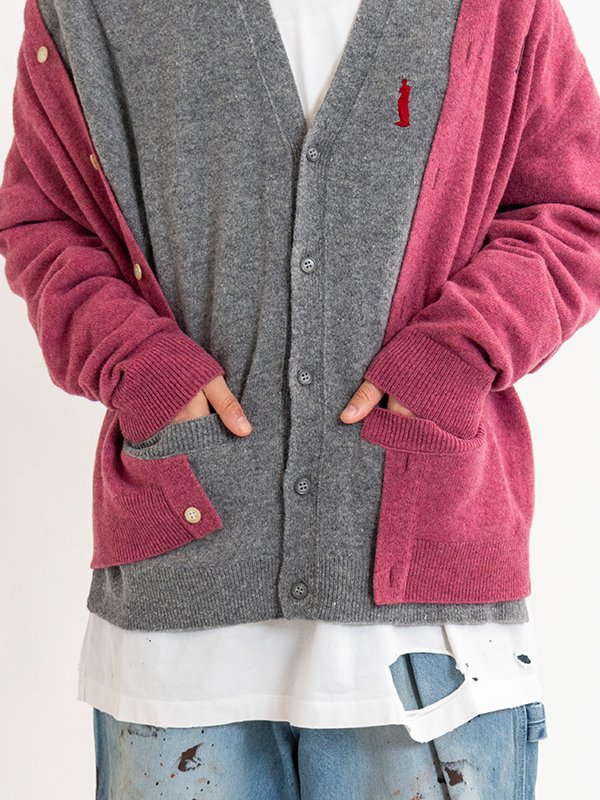 UNDRESSED LAYERED KNIT CARDIGAN-アンドレスドレイヤードニットカーディガン-doublet（ダブレット）通販| st  company