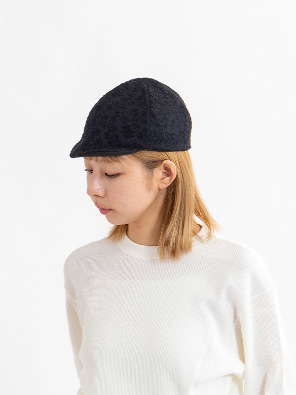 帽子 SALE cosmic wonder  Flannel wool cap arabesque silk wool folk cap-シルクウールフォークキャップ