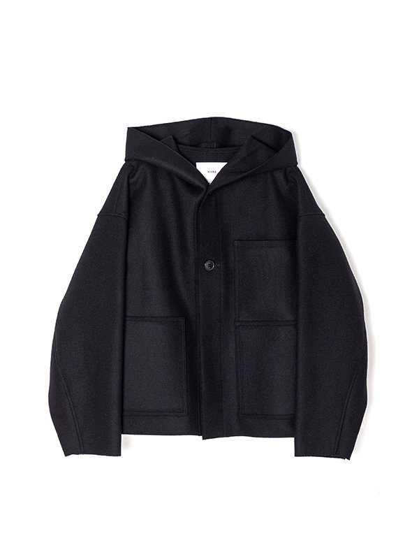 MELTON HOODED WORK JACKET メルトンフーデッドワークジャケット-HYKE（ハイク）通販| st company