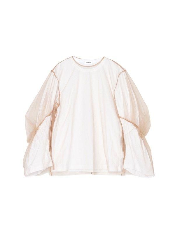 Tulle cover t-shirt-チュールカバーTシャツ-Chika Kisada（チカキサダ）通販| st company