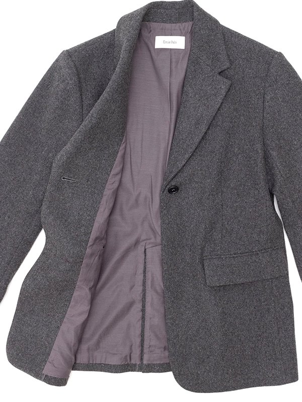 Ernie Palo 23aw No Collar Jacket ネイビー(ERNIE PALO Ernie Palo 23aw No Collar Jacket ネイビー(ERNIE PALO