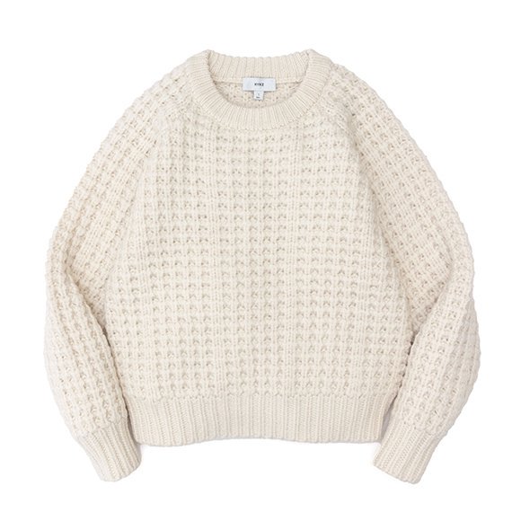 WAFFLE-KINIT SWEATER-ワッフルニットセーター-HYKE（ハイク）通販| st company