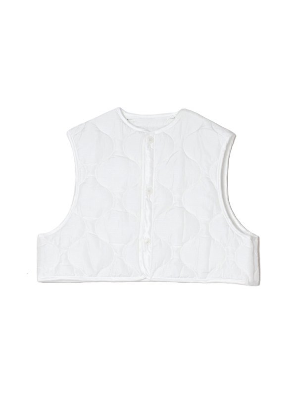 QUILTED CROPPED VEST-キルトクロップドベスト-HYKE（ハイク）通販| st company