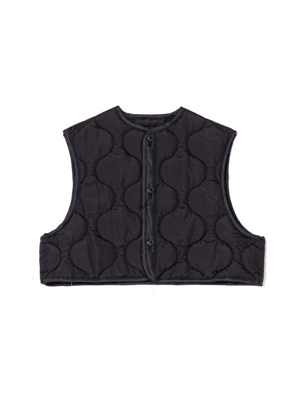 QUILTED CROPPED VEST-キルトクロップドベスト-HYKE（ハイク）通販| st company