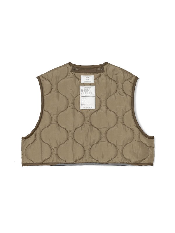 QUILTED CROPPED VEST-キルトクロップドベスト-HYKE（ハイク）通販| st company