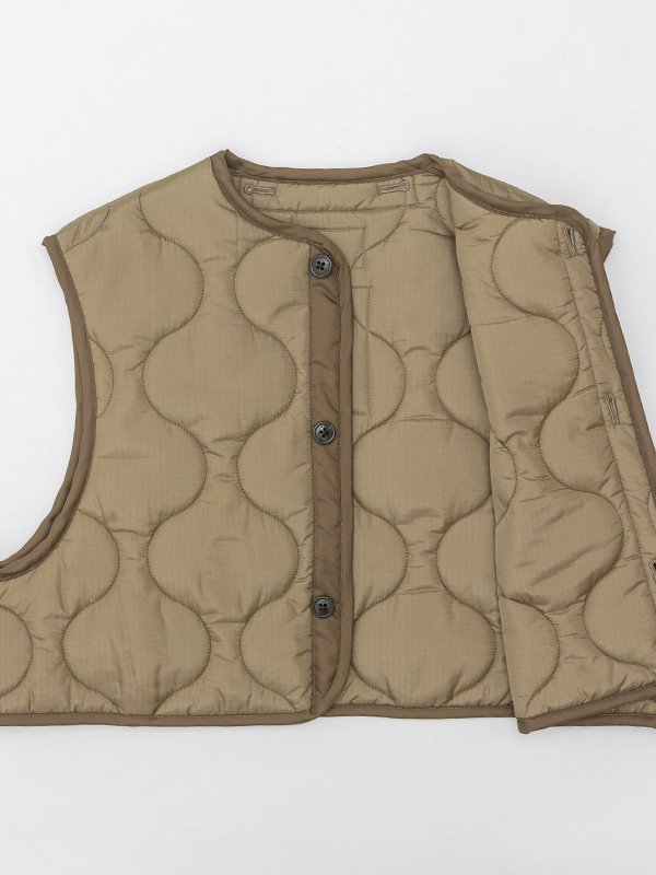 QUILTED CROPPED VEST-キルトクロップドベスト-HYKE（ハイク）通販| st company