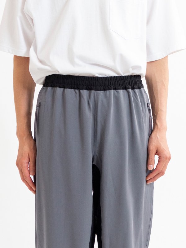 Wool Nylon Gabardine Track Pants-ウールナイロンギャバジン