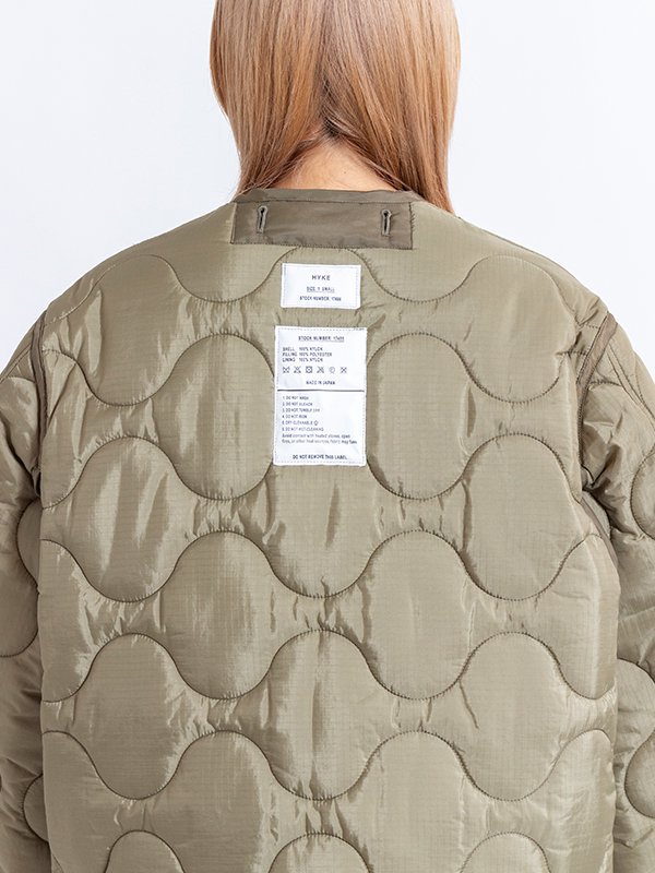 QUILTED LINER JACKET-キルテッドライナージャケット-HYKE（ハイク）通販| st company