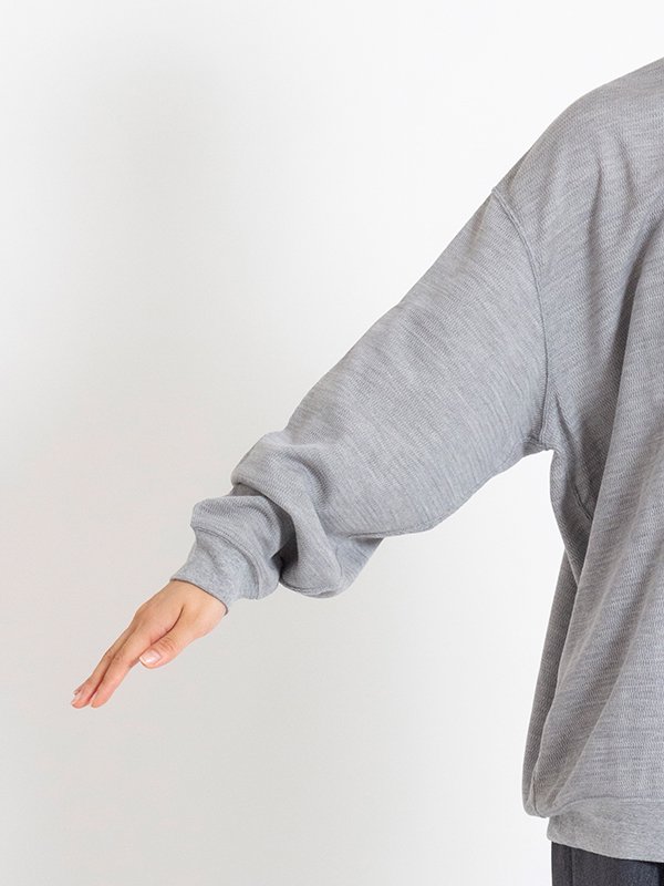Wool Honeycomb Crew Neck Thermal-ウールハニカムクルーネック