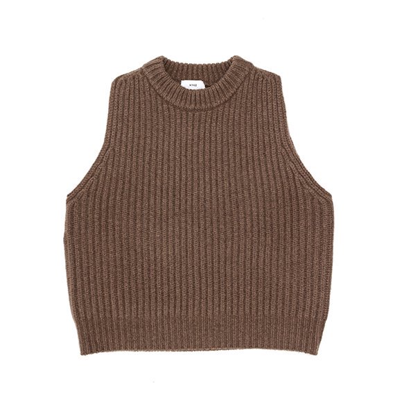 WOOL RIBBED SWEATER VEST ウールリブセーターベスト-HYKE（ハイク）通販| st company