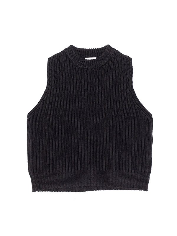 WOOL RIBBED SWEATER VEST ウールリブセーターベスト-HYKE（ハイク）通販| st company