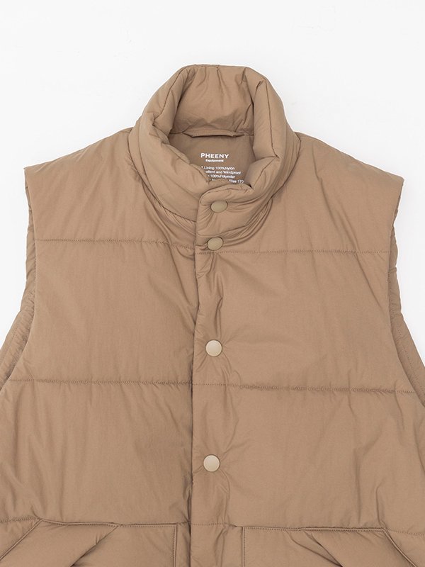 Nylon taffeta padding vest-ナイロンタフタパディングベスト-PHEENY（フィーニー）通販| st company