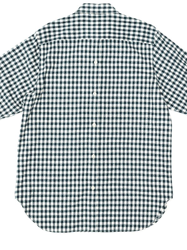 PHEENY フィーニー Rayon ombre check open collar shirt