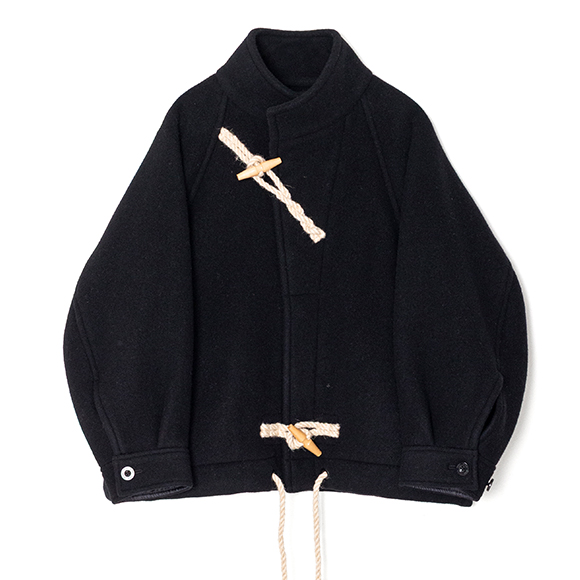 DOUBLE FACE DUFFEL JACKET-ダブルフェイスダッフルジャケット-HYKE