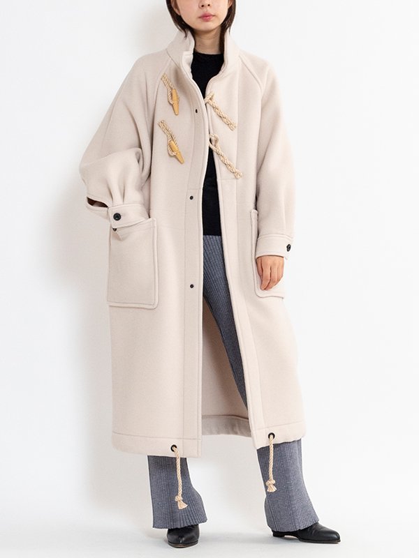 DOUBLE FACE DUFFEL COAT-ダブルフェイスダッフルコート-HYKE（ハイク）通販| st company