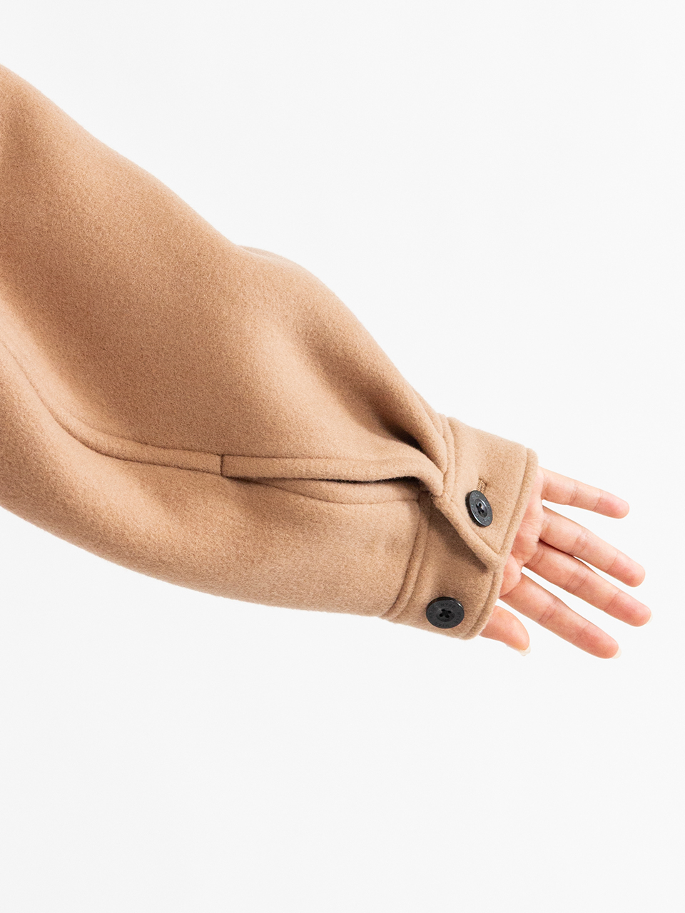 DOUBLE FACE DUFFEL COAT-ダブルフェイスダッフルコート-HYKE（ハイク