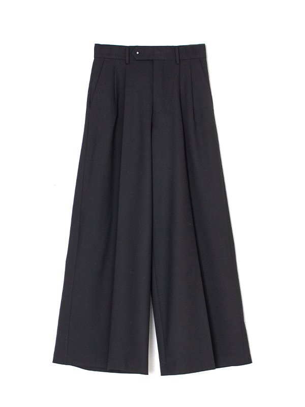 P/R STRETCH WIDE LEG PANTS P/R-ストレッチワイドレッグパンツ-HYKE（ハイク）通販| st company